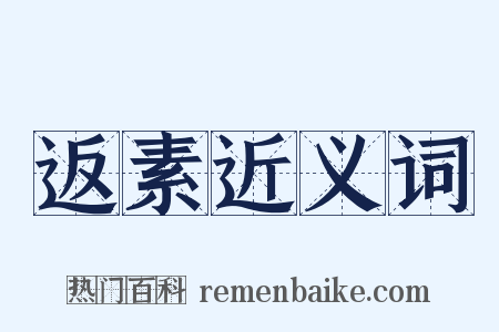 返素近义词是什么意思的图片